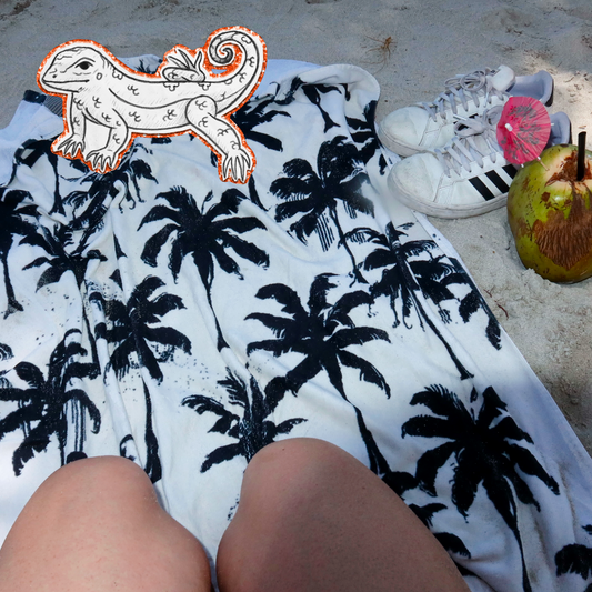 Poster - Iguana el la Playa